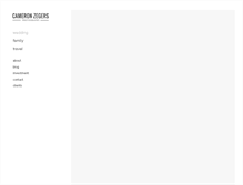 Tablet Screenshot of cameronzegers.com